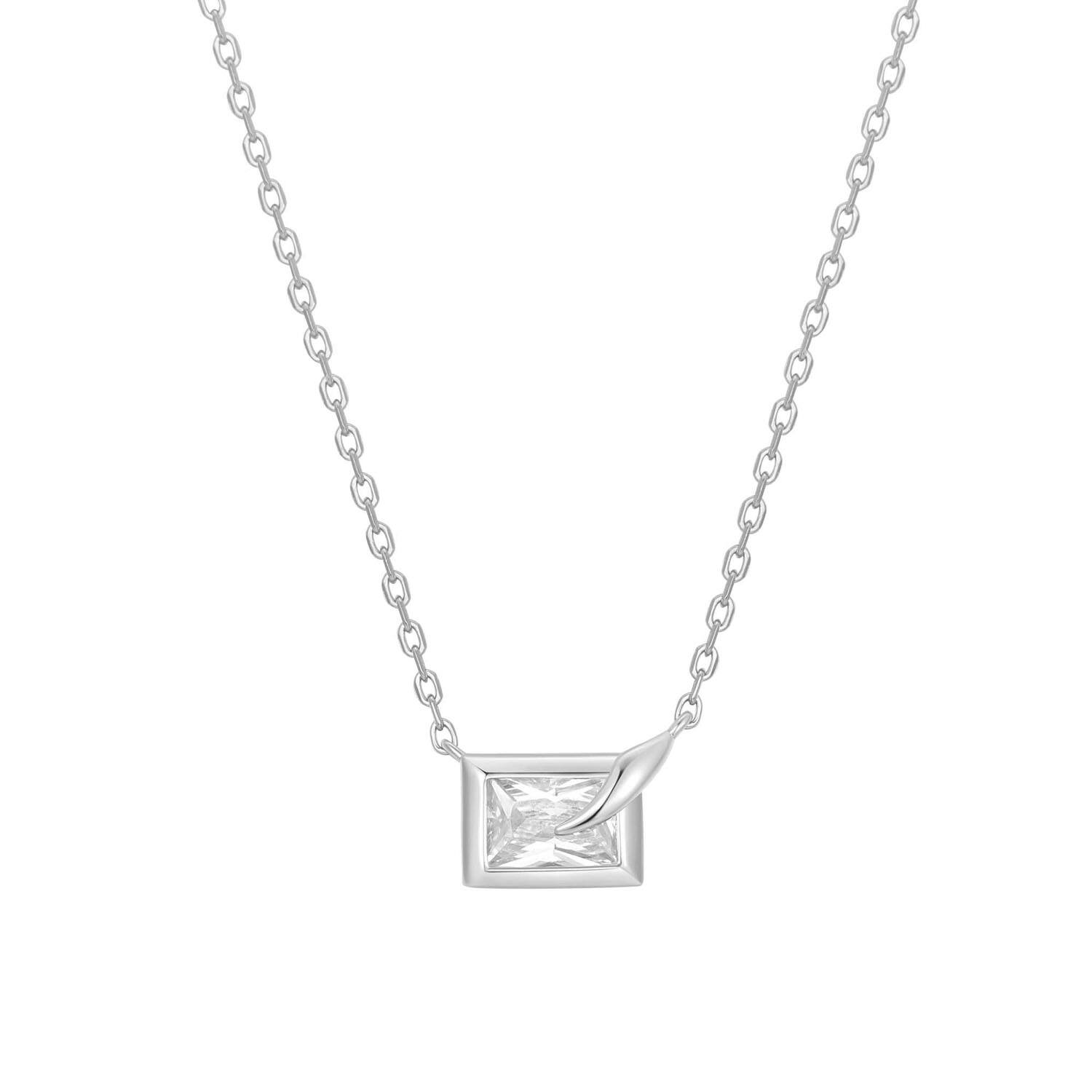  Reimaginer - Silver / Rhodium plated - Zirconia - 48cm
